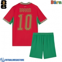 Fotballdrakt Barn Marokko Brahim Diaz #10 Hjemmedraktsett VM 2026 Kortermet (+ Korte bukser)